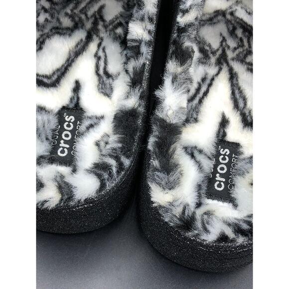 New Crocs Classic Cozzzy Disco Glitter Sandal Women's Size 14/Men’s 13 - Picture 8 of 16